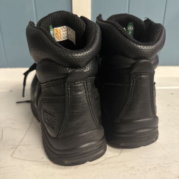 Timberland Pro Boots Women’s Size 6.5 M Steel Toe Work‎ Black Leather 72399 - Picture 8 of 11